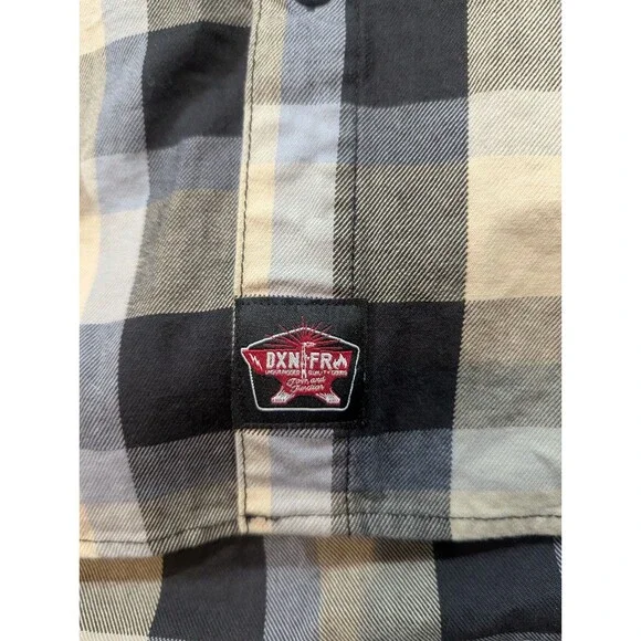 Dixxon Flannel FR The Craftsman Button Down Shirt Men's Size 2X Black Tan XXL - Picture 3 of 7